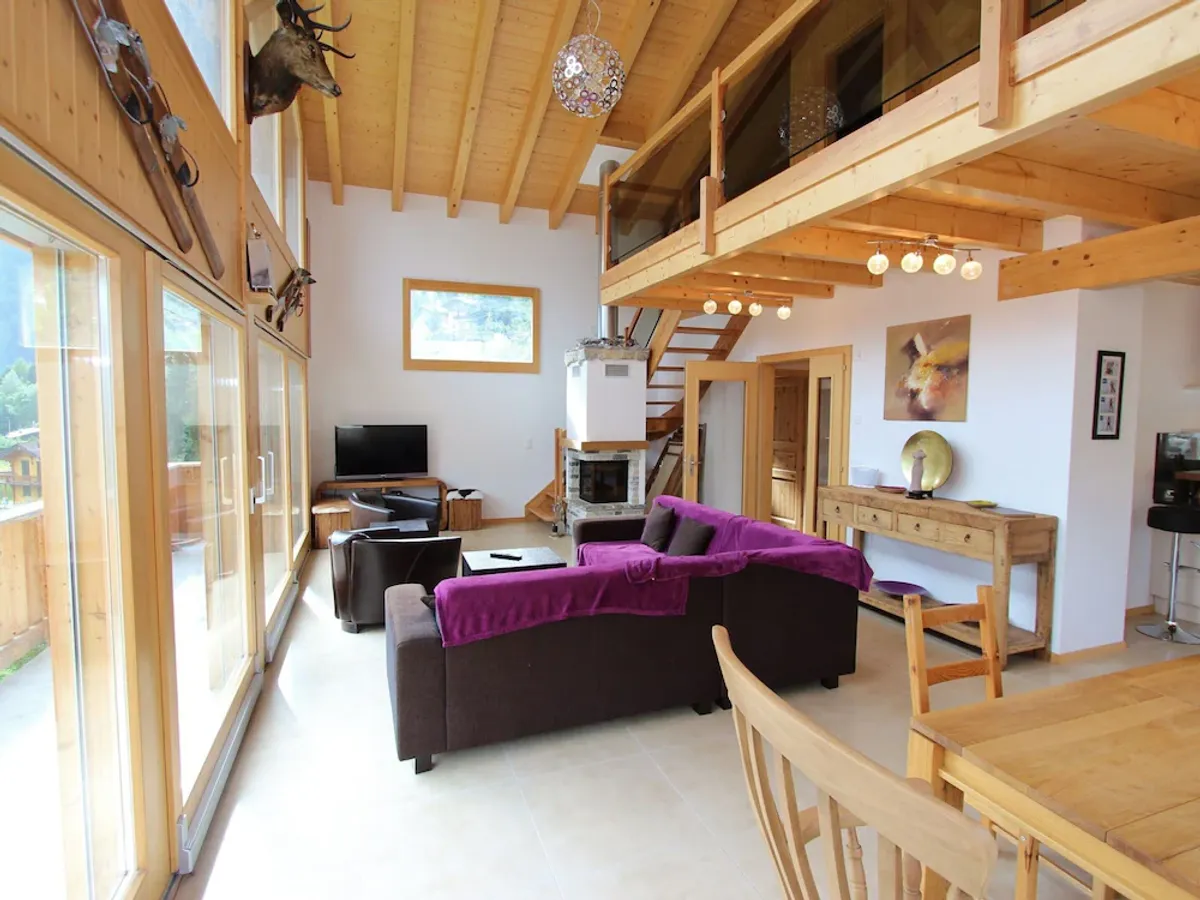 Image of Charming Chalet With Open Fireplace