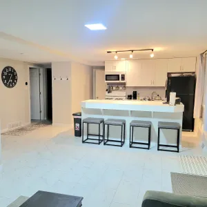 Image of Modern Retreat on Lake Superior, close to snowmobile trails