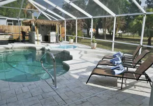 Image of Peachland getaway with  pool and tiki bar