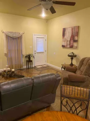 Image of “Wine Down” in our beautiful wine themed townhome.