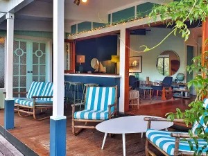 Image of Designer Retro Beach Shack on the lakefront