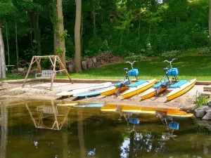 Image of Log Home on Lake - Now with Pickleball Court!