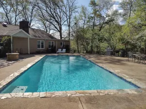 Image of Cheerful 3 bedroom home with a sauna and summer pool