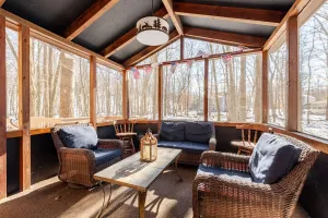Image of Private Wooded Escape w/ Hot Tub + Fire Pit