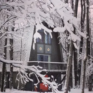 Image of 1969 Mid Century Modern Ski Chalet w Views of Boyne Highlands Next to Nubs Nob