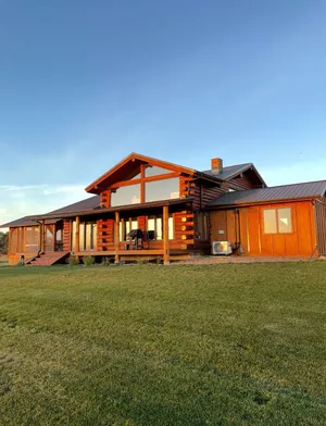 Image of Spacious Log Cabin + River Views