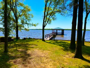 Image of Lake front Retreat Boat Dock Kayak Fishing Firepit