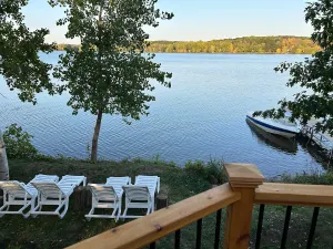 Image of Family Friendly Lakefront Cabin w/ Pontoon Rental