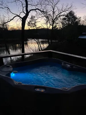 Image of A-Frame Cabin on the river