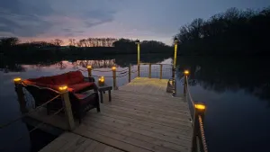 Image of Peaceful Lakeside Cabin w/ Dock