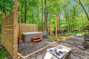 Image of Poconos FUN! Hot Tub, Fire Pit, Game Room, Arcade