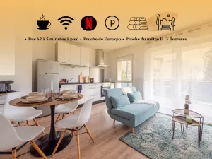 Image of Le Cocon de Saint-Priest 1 Chambre Terrasse et Parking