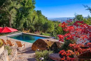 Image of Spectacular Stone Pool\/Spa. Views to The Bay.  Near Sonoma Plaza. Ambiance plus!