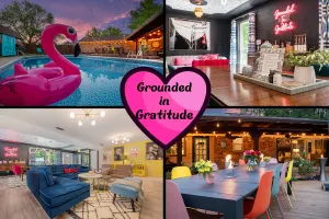 Image of Design-Inspired & Whimsical Home w/ pool Near AT&T