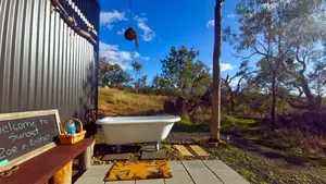 Image of Sunset Cabin at Resteasy | Bath & Firepit