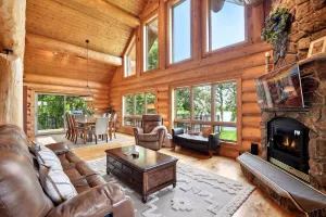 Image of Log Cabin on lake near Mpls - Sleeps 14