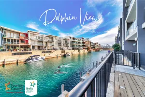 Image of Dolphins At Your Balcony ⎈ Waterfront  Home ~ Dolphin Quay