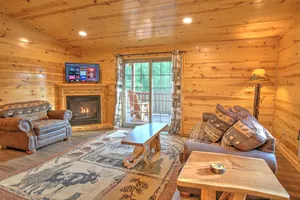 Image of Cozy Lodge Fireplace Suite in Ohio's Amish Country