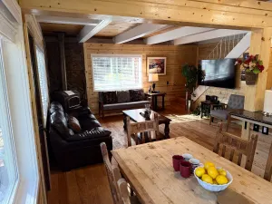 Image of Mountain-view house near lake, beach, and historic casinos