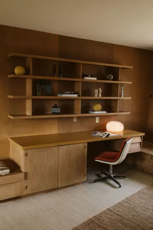 Image of FLW Student Mid-Century Modern Riverfront Home