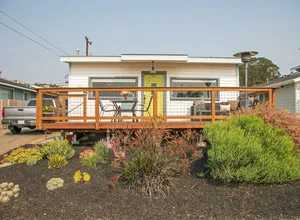 Image of Views of Ocean and Iconic Morro Rock, Beach Cottage