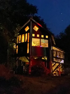 Image of Star-Gazer LOTR Treehouse. Mordor corner.