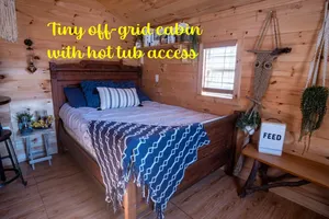 Image of Angie's Country Stargazer Cabin shared hot tub acc