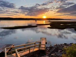 Image of Evensong: Oceanview Retreat with Dock