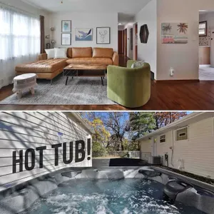 Image of Overlook - Private Hot Tub! King bed in Ranch Home