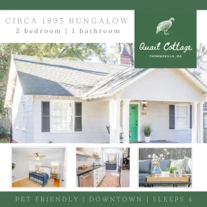 Image of QUAIL COTTAGE - 2 Bed home 4 blocks from downtown Thomasville