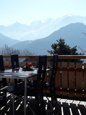 Image of 3-room apartment with terrace with Mont-Blanc view