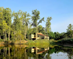 Image of Lake House Nestled in Nature
