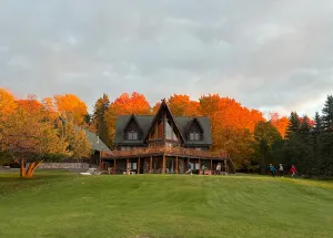 Image of Snowmobile Heaven! Log cabin on Huron Bay. Hot tub & sauna available year round.