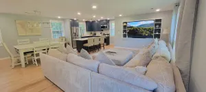 Image of Quiet 3 Bedroom house with great couch and tv area