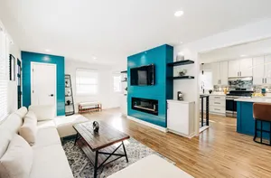 Image of Beautiful and modern family retreat with big yard