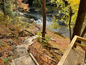 Image of Slippery Rock Cabin on the Creek. Close to McConnell’s Mill & Moraine St. Parks.