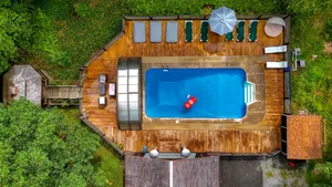 Image of Lakeside Home Hot Tub + Heated Pool on Private 5 Acres