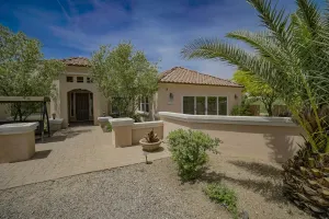 Image of 5 bed 3 bath Mediterranean villa with a Hot Tub.