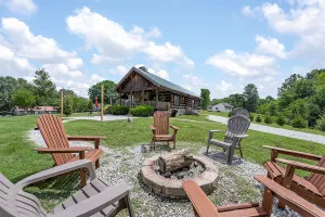 Image of Rustic Cabin, Dock, Firepit, Kayaks & Games