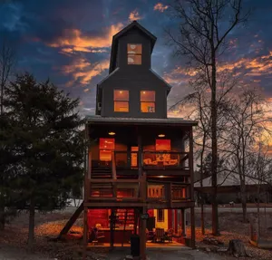 Image of Cabin in the Sky with an outdoor kitchen!