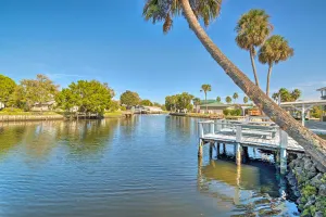 Image of Boat Dock and Porch Riverfront Retreat in Homosassa