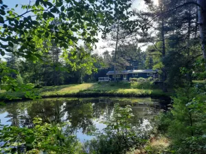 Image of Modern UP Retreat • Sauna + Trail Access