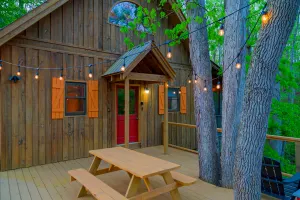Image of Camp Bell at Twin Rivers - Peaceful Cabin w/Firepit & Outdoor Movie Projector!