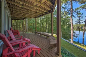 Image of Dock and Kayaks Lakefront Hot Springs Home