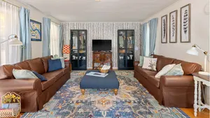 Image of Updated Mountain Home Clawfoot Tub Near Waterfalls