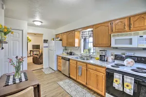 Image of Akron Apartment with Balcony - Hunting Nearby!