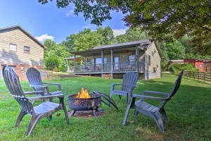 Image of 7 Mi to Downtown Morganton Cabin with Fire Pit!