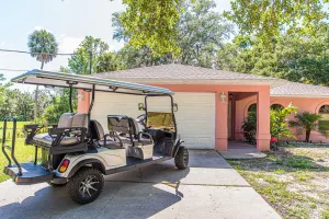 Image of GolfCart4Rent|Kayaks|LgYardFenced|sleeps8|Firepit