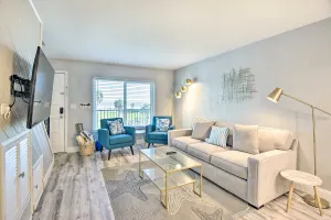 Image of Airy Oceanfront Condo Steps to Daytona Beach