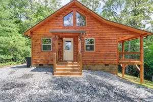 Image of Private Murphy Cabin Rental with Wraparound Porch!